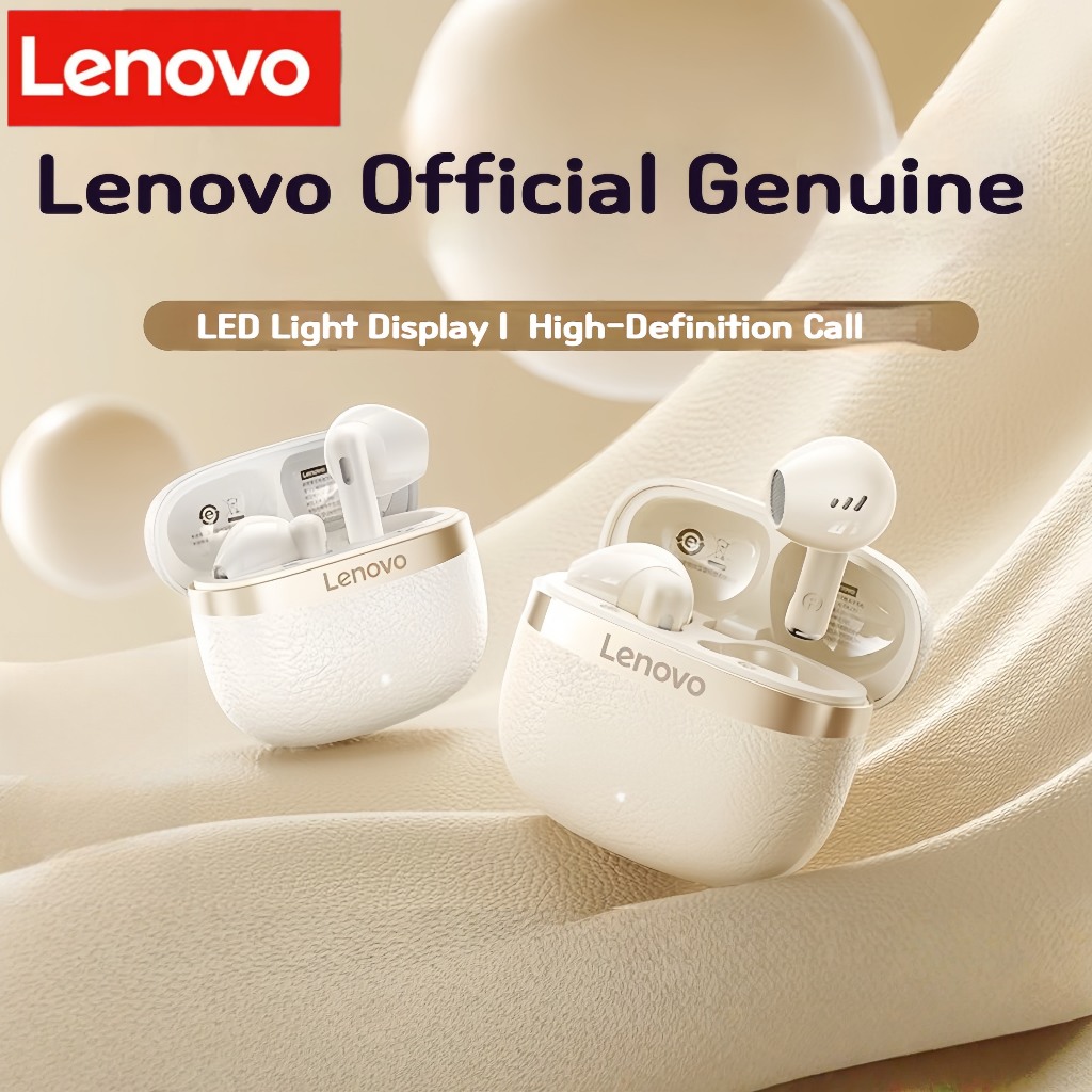 Fones de ouvido sem fio Lenovo EA169 TWS, fones de ouvido Bluetooth 5.4, semiauriculares, display LED, cancelamento de