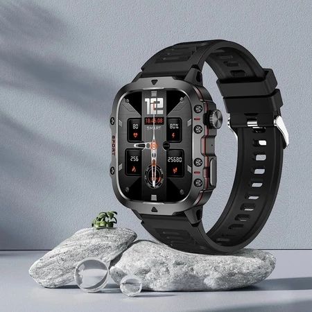 Monitoramento De Saúde Smartwatch Relógio Inteligente Masculino Esportes Ao Ar Livre Pulseira Bluetooth À Prova D'água