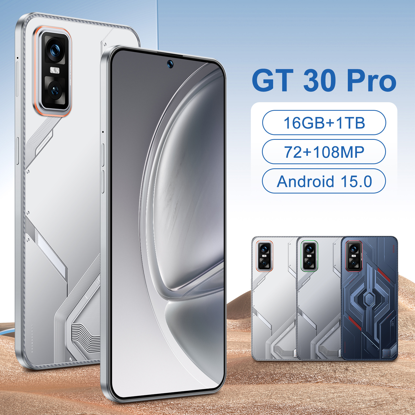 Smartphone Android GT 30 Pro 4G-16 Gb De ROM , Tela Grande , Design Inspirado Em Jogos