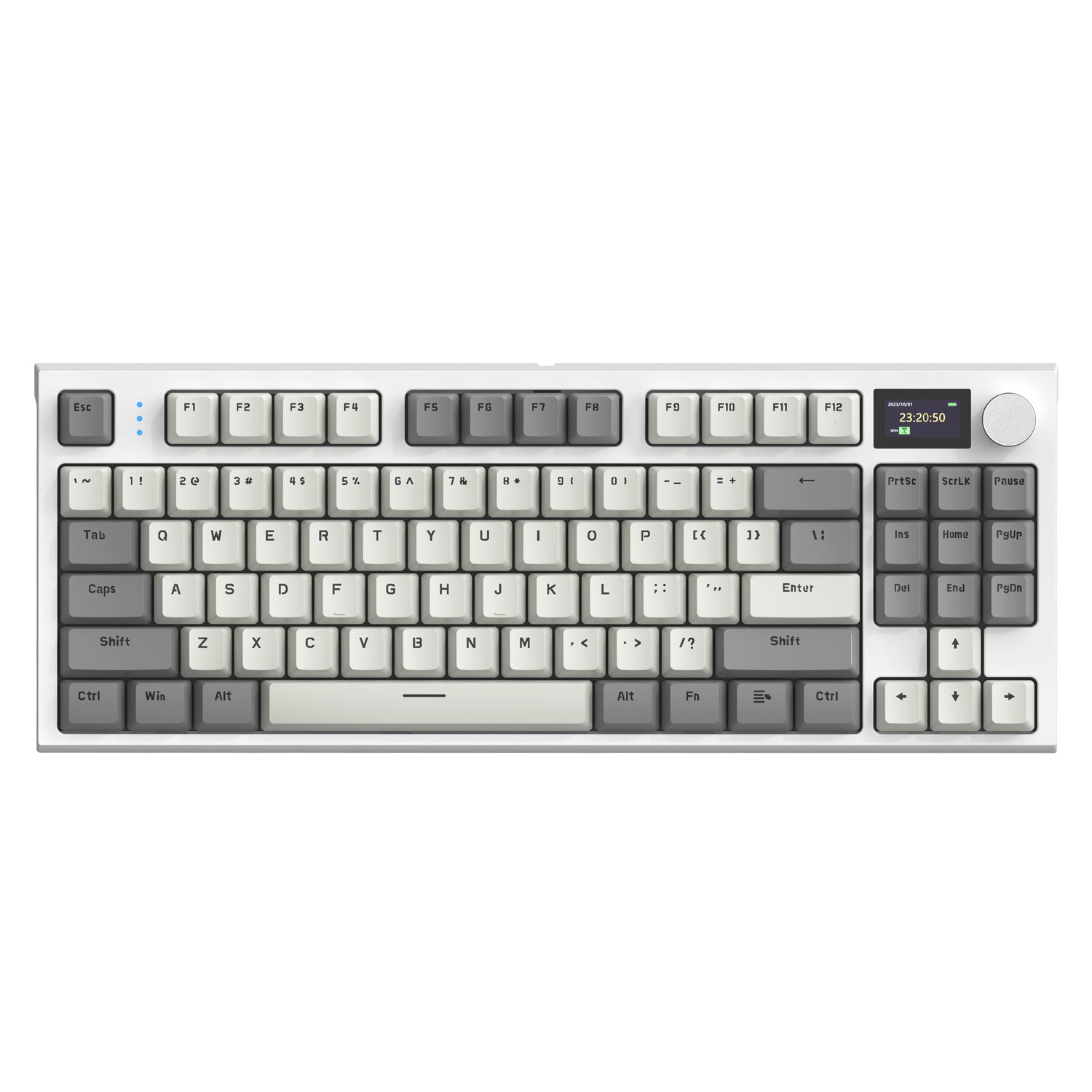 Teclado Mecânico Attack Shark K86 com Tela Inteligente 75% e 3 Modos