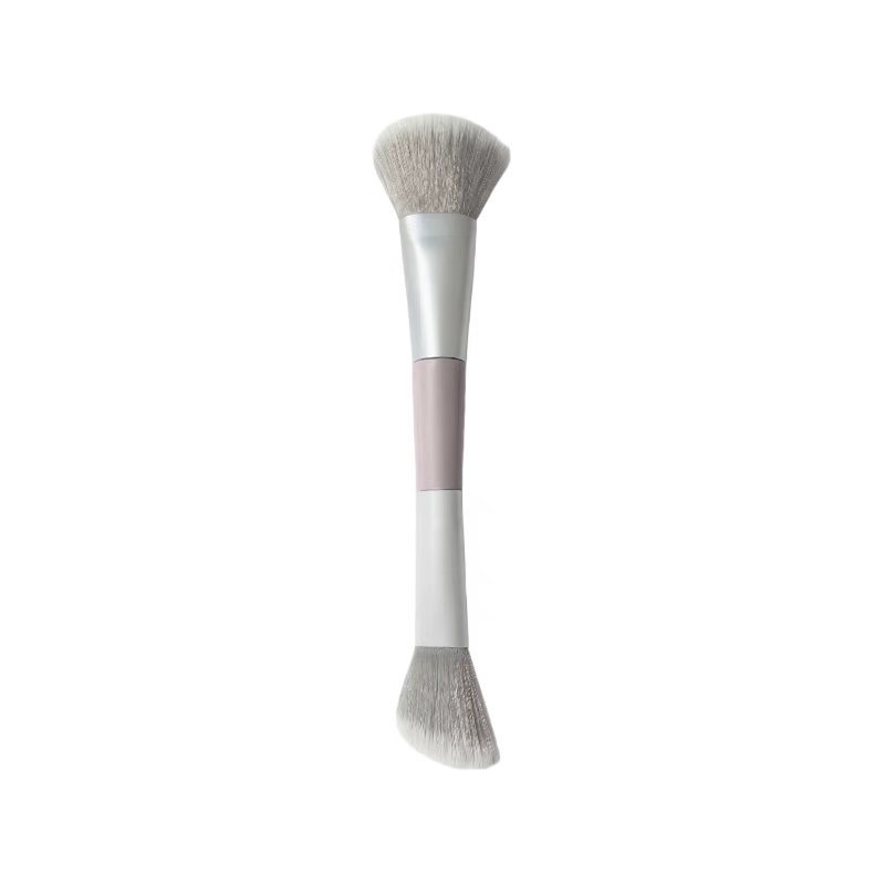 Pincel de Maquiagem 2 em 1 para Rosto Todo – Base, Corretivo, Blush e Iluminador com Mistura Uniforme