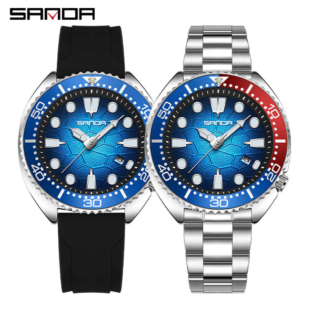 Sanda 9120 Relógio De Quartzo Masculino Mais Vendido , Casual Empresarial , Luminoso , Calendário À Prova D'água , Moldu