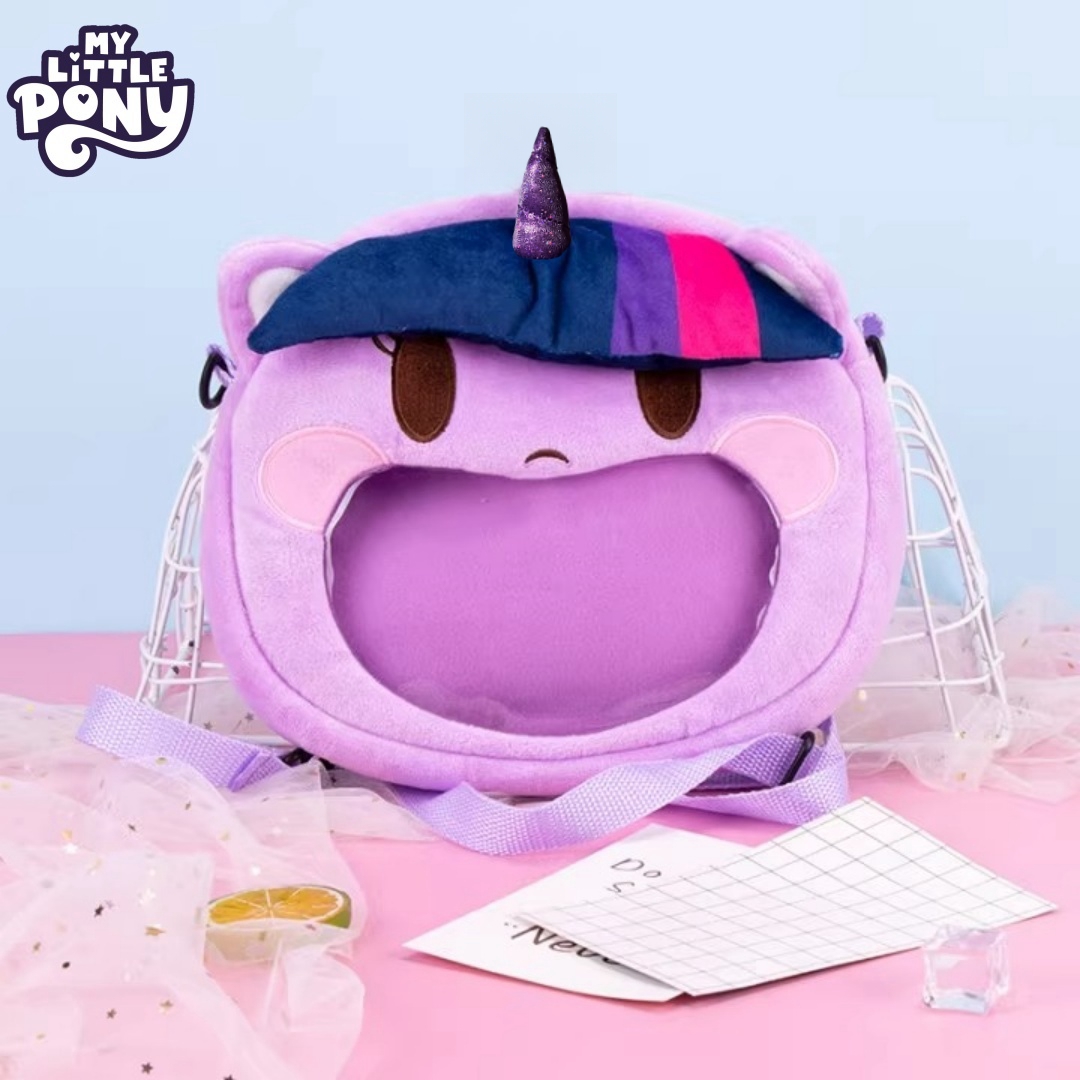Mochila My Little Pony, bolsa com zíper de grande capacidade, leve, transparente com Pinkie Pie e Twilight Sparkle, para · foto 2