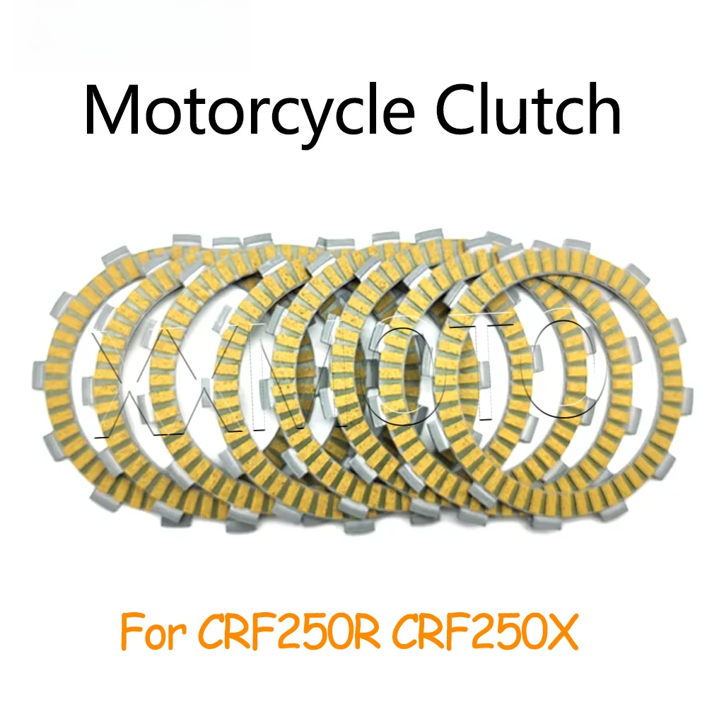 Para Honda CRF250R CRF250X CRF 250R 250X 250 R X Placas de Embreagem Placas de Fricção Kits Acessórios do Motor
