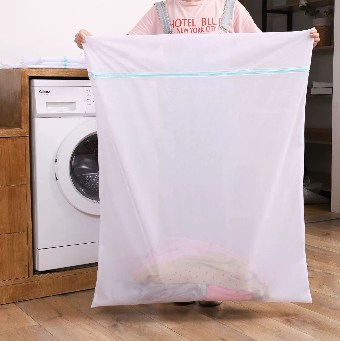 Capas Protetoras de Tecido Grandes & Extra Grandes, Protetores de Rede Anti Deformação, Sacos de Malha para Edredom,