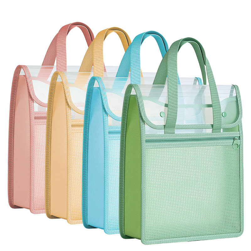 Bolsa Transparente Para Arquivo De Exame A4 – Grossa À Prova D'água , Organizador De Armazenamento Durável Papéis De Est