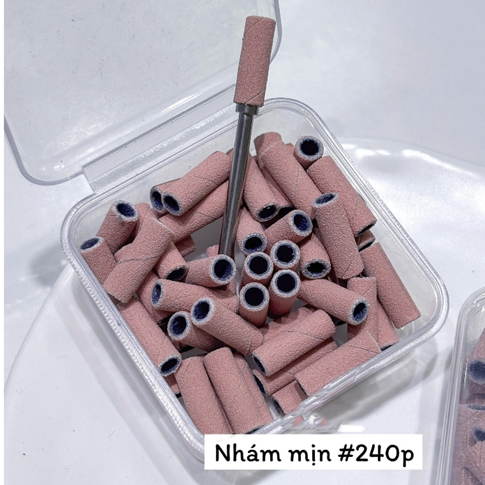 Conjunto de brocas de lixa com 1 mandril cilíndrico, broca mini para unhas, acessórios premium para manicure