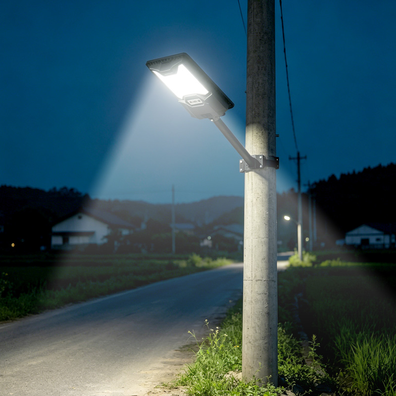 Luz De Rua Solar Ultra Brilhante , Nova Lâmpada De Segurança Externa Com Sensor De Movimento De Radar De Lente LED Contr