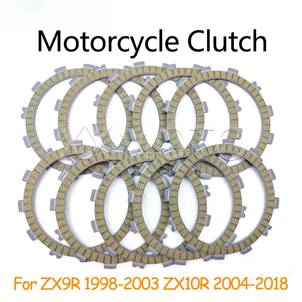 Para KAWASAKI ZX9R ZX10R ZX-9R ZX 9R 1998-2003 ZX-10R ZX 10R 2004-2018 Kits de Discos de Fricção de Embreagem de Moto