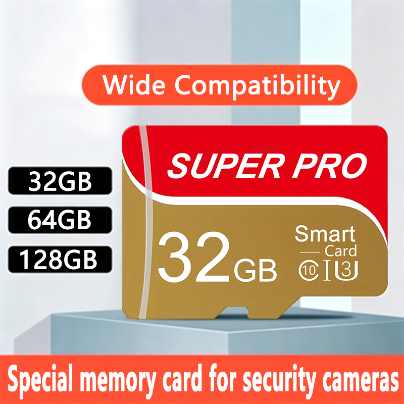 Cartão de memória dedicado 32GB/64GB/128GB Micro SD Classe 10 de alta velocidade, cartão de memória universal para