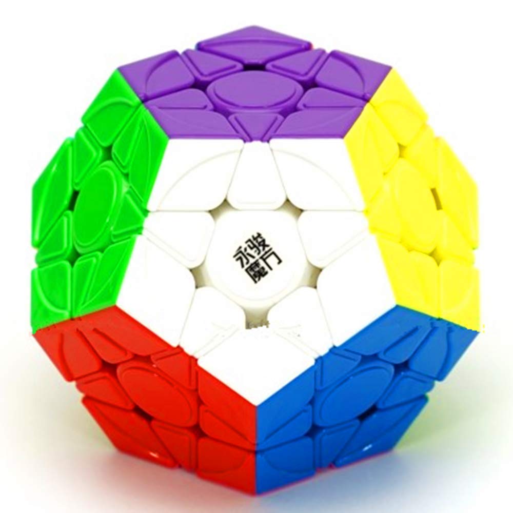 YJ Yuhu Cubo Mágico Megamin Sem Adesivos Velocidade Enigma Cubo Velocidade Versão yongjun yuhu v2 m 12 Lados 3x3 Cubo
