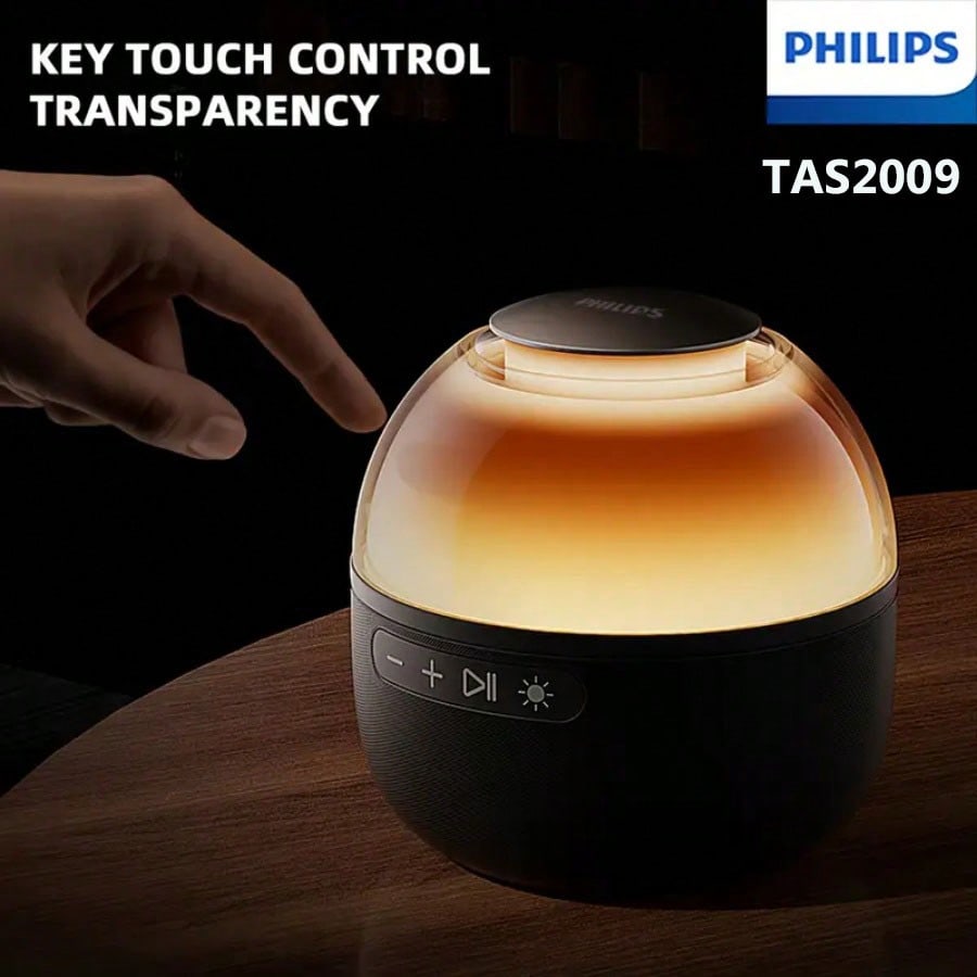 TAS2009 alto-falante portátil Bluetooth de bateria de longa duração, sistema de áudio sem fio inteligente para mesa com