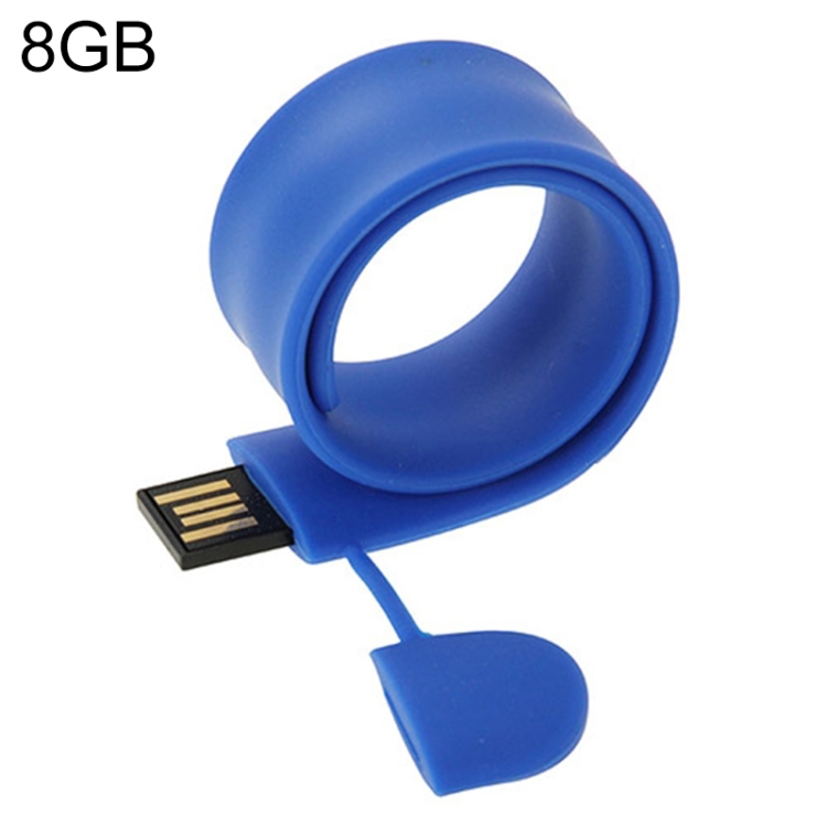 Pulseira de Silicone USB com Memória de 8GB