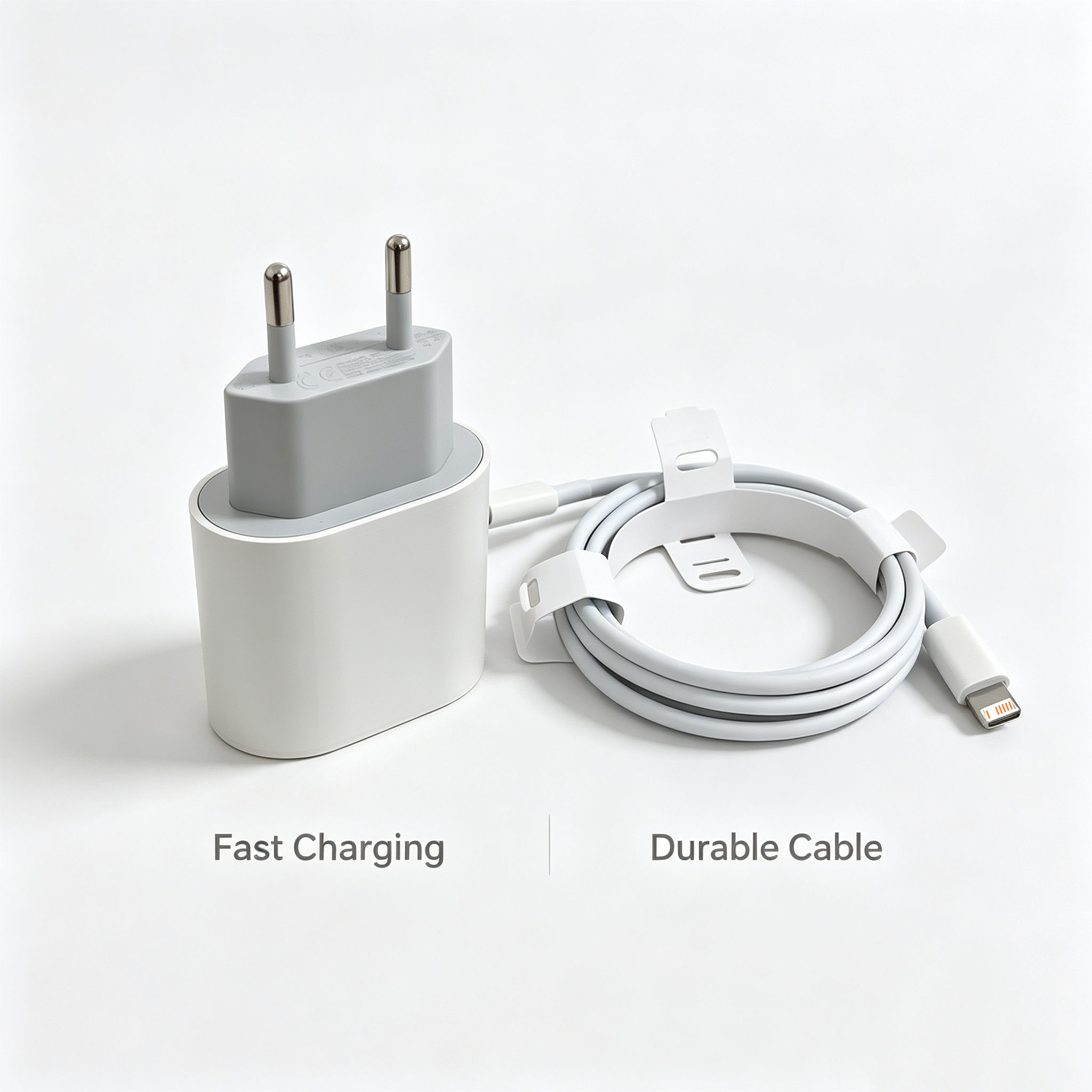 Kit de Cabos de Carregamento Rápido 20W, Carregador para iPhone 7/8/X/XR/11/12/13/14 Pro, Turbo Flash