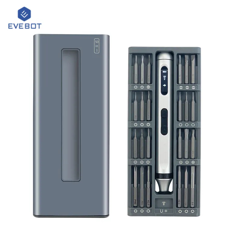 Conjunto de Parafusadeira Sem Fio 50 em 1 Evebot para Laptops, Telefones, Relógios e Mais – Ferramenta de Reparo de