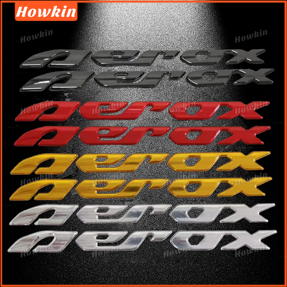 2 peças emblema logo aerox para moto Yamaha Aerox 155 V1 V2 3D relevo