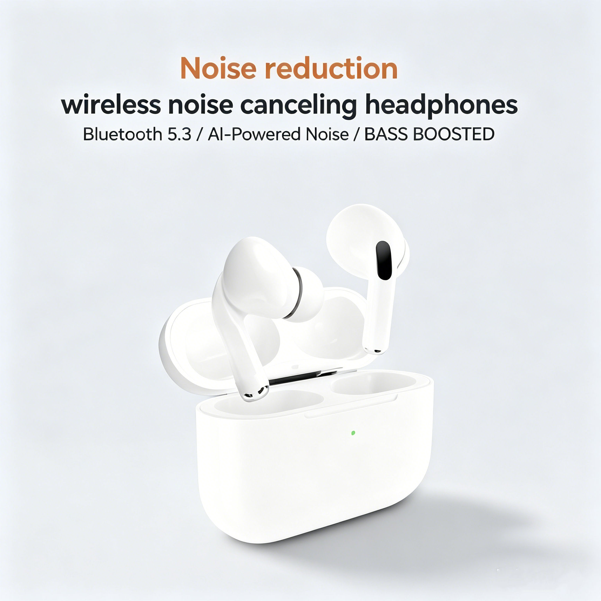 Fones de Ouvido Gen5, Bluetooth 5.3, Fones de Ouvido Sem Fio, Controle por Toque, Fones de Ouvido com Microfone,