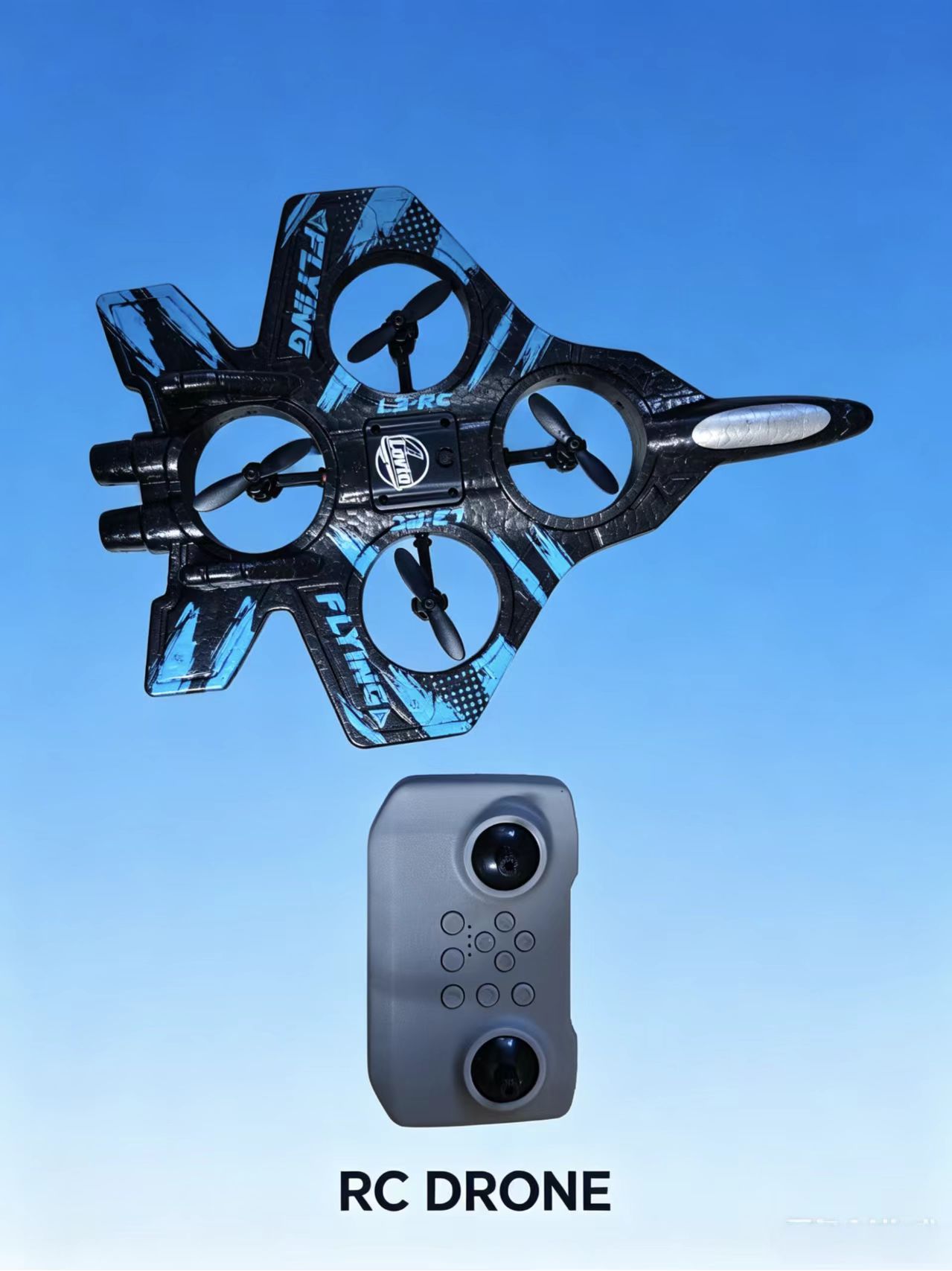 Avião RC em espuma EPP, controle remoto, avião com luz LED, voo estável, planador RC para iniciantes, brinquedo ao ar