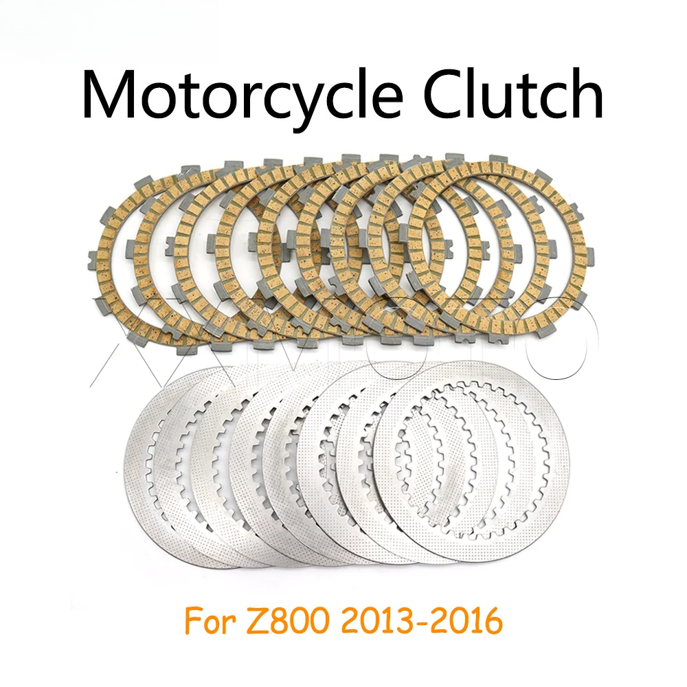 Para Kawasaki Z800 2013 2014 2015 2016 Z 800 Moto Z800 Kits de Placas de Embreagem, Discos de Aço Fricção