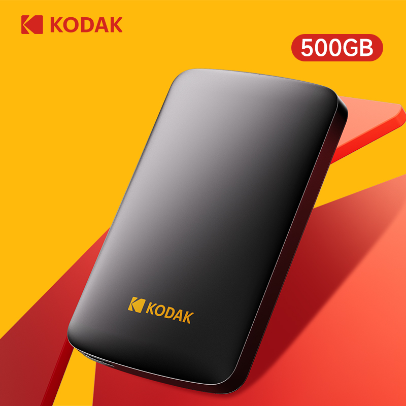 Disco Rígido Externo Kodak P150 500 GB/1 TB USB-A 5 Gbps para Roteadores, Laptops e PS4 - Ideal para Armazenar Fotos,