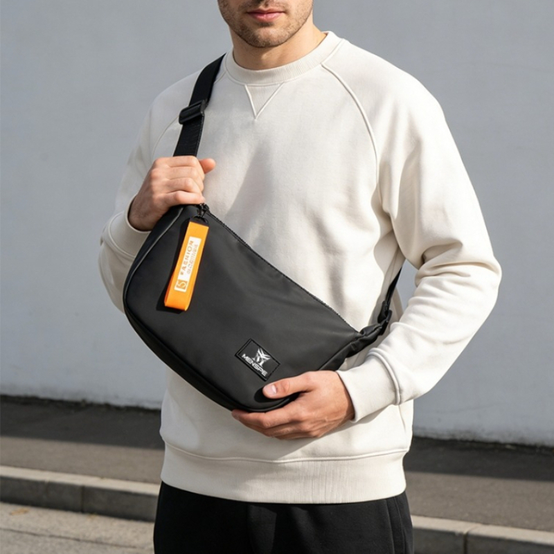 Bolsa Masculina de Ombro Leve Impermeável, Transversal Casual para Uso Diário, Mochila Tiracolo Portátil para · foto 2
