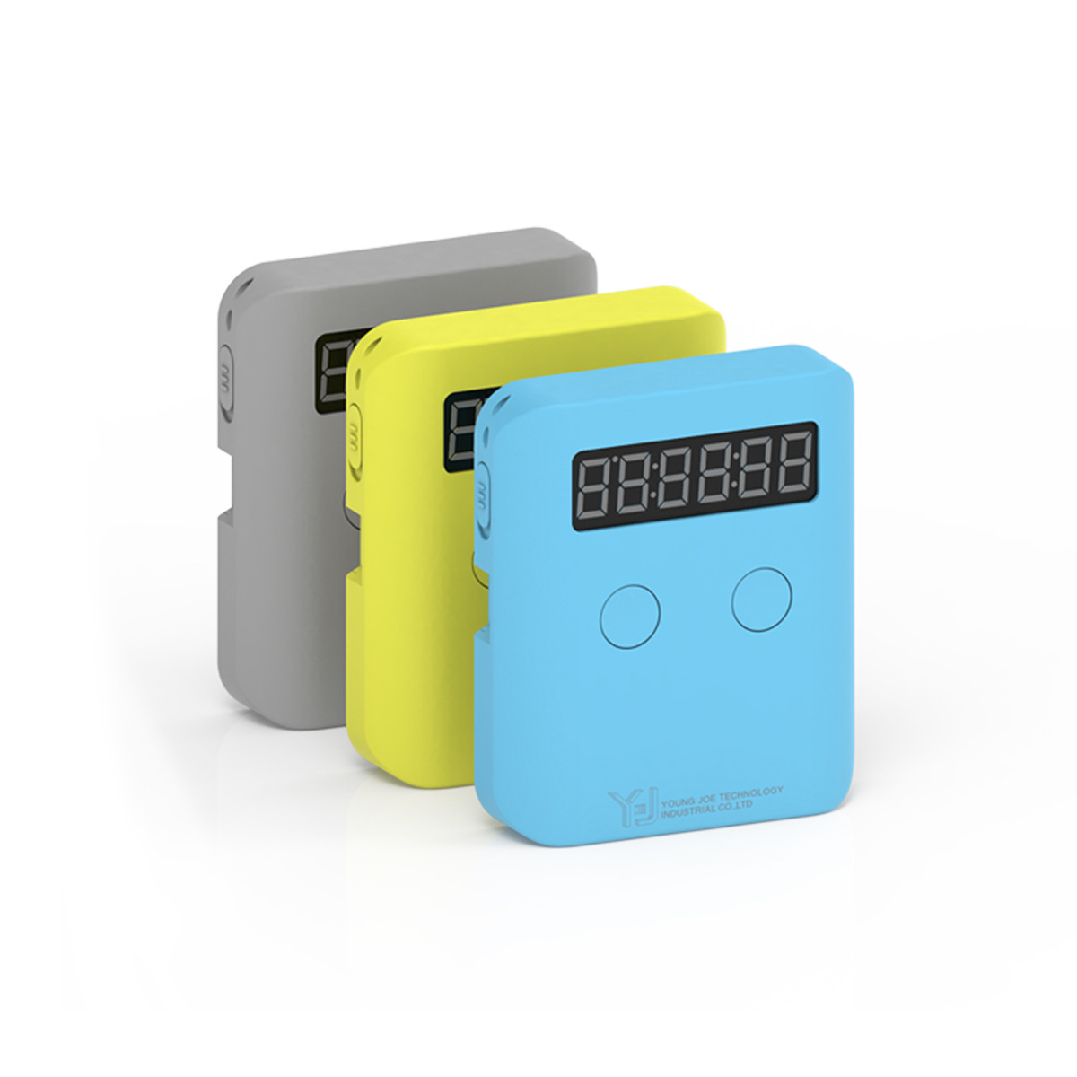 YJ Pocket Magic Cube Timer Cinza Amarelo Azul Speed Puzzle Toy Eletrônico Competitivo Match Relógio Sport Game Gear Temp