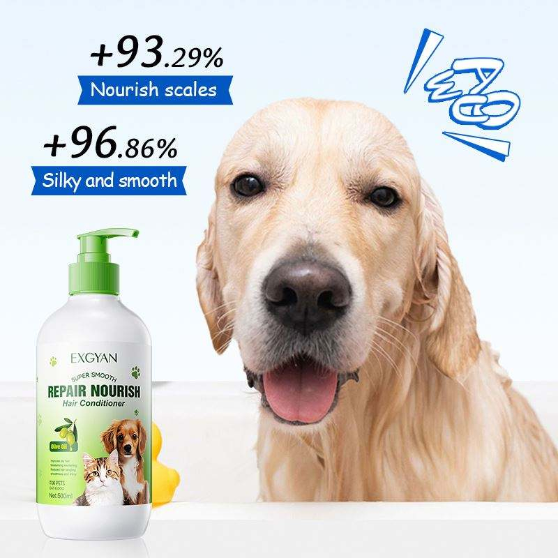 Remédio Veterinário Condicionador Para Animais De Estimação 500ml Aveia Aloe Vera Fórmula Casaco Cuidados Cães Gatos Tod