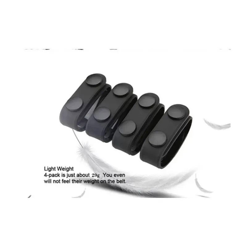 Conjunto De Cinto Tático De 4 Peças-Engrenagem De Serviço Externo Com Fivela Fixa Sistema De Botão Anéis