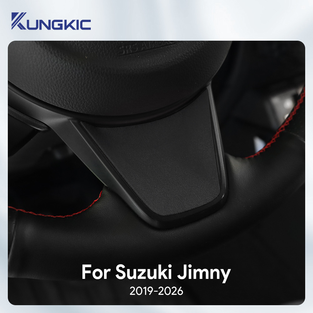 KUNGKIC Para Suzuki Jimny Nomade 2019-2026 Adesivo de Alcântara para volante e manopla de câmbio