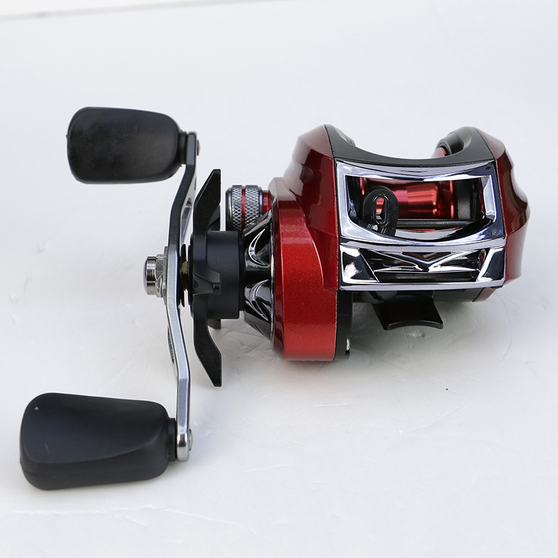 Carretilha de pesca, 5+1 rolamentos, relação de engrenagem 7.2:1, design leve de 204 g, força de arrasto máxima de 8 kg,