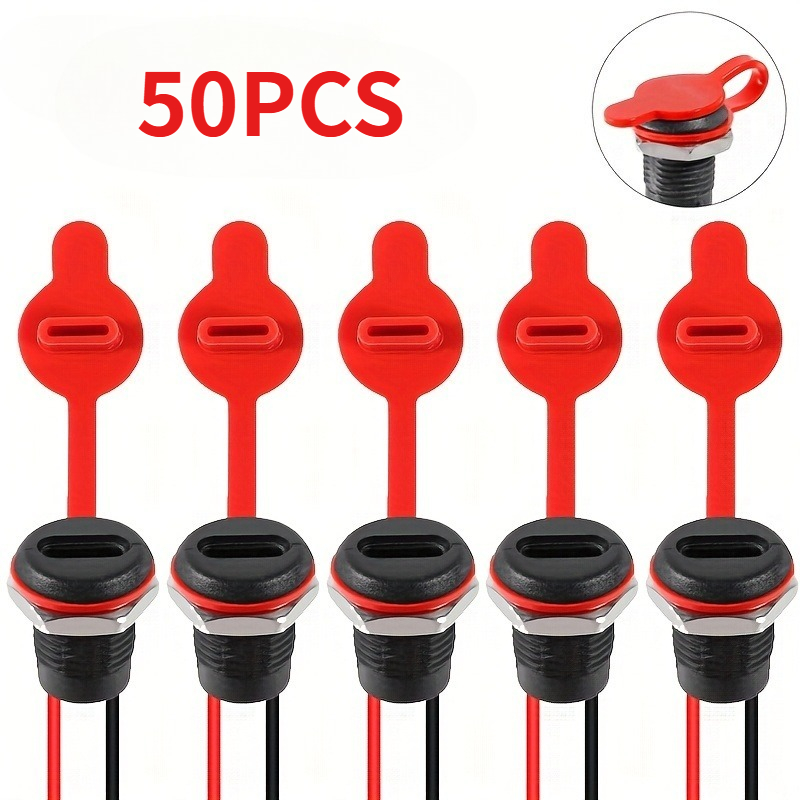 Conector USB-C industrial 2 pinos, tipo-C fêmea, tomada de carregamento, conector de encaixe de 50 peças