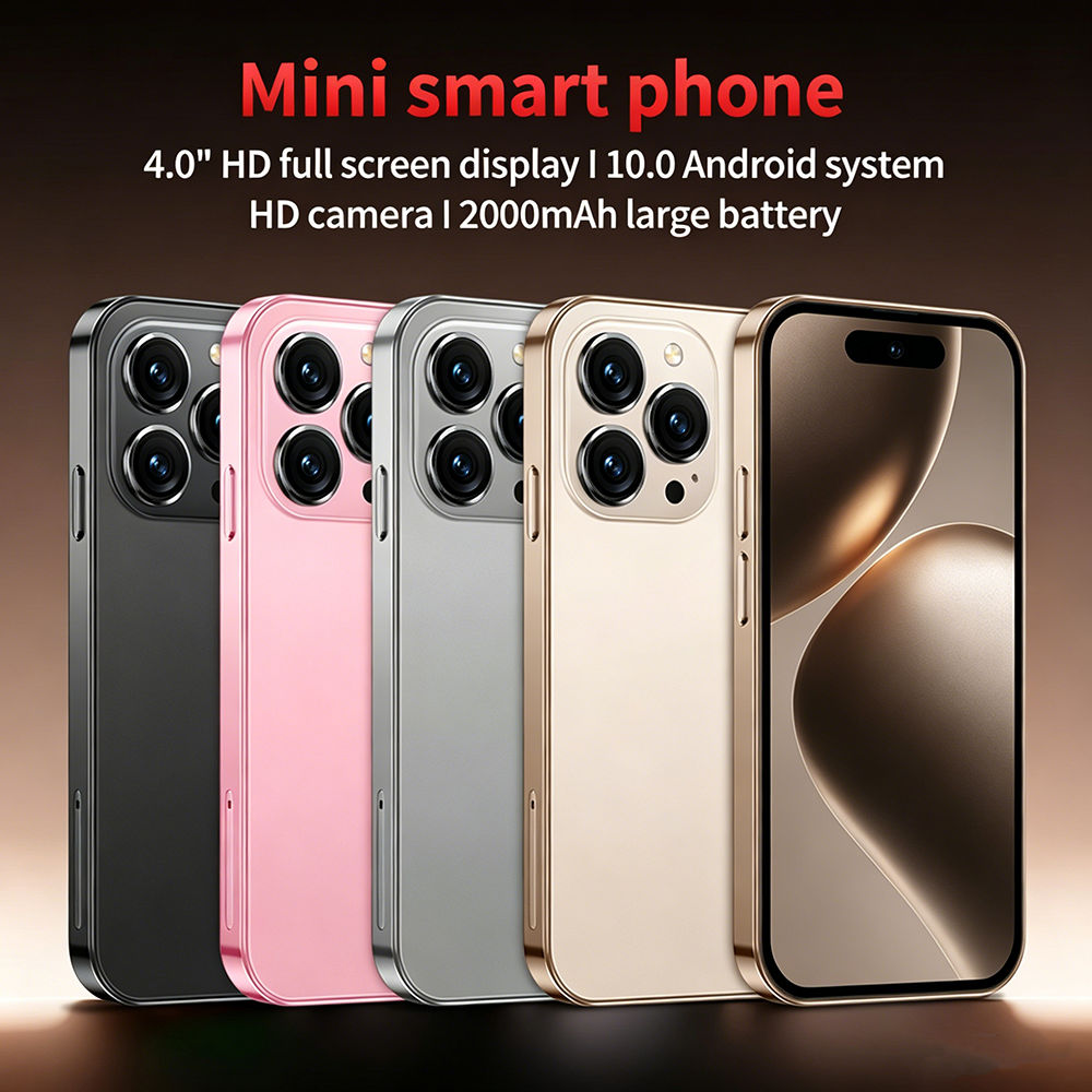 Novo Smartphone Mini 3G Quad-core 4,0 polegadas 2GB RAM 16GB ROM Dual SIM Android 10.0 Wi-Fi Bluetooth Reconhecimento