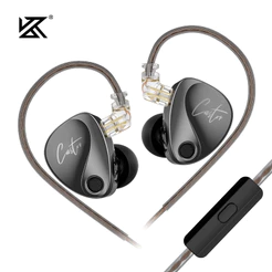 KZ Castor Fones De Ouvido Com Fio Melhorado Baixo HiFi 2 Dinâmico Ajustável Equilíbrio Monitor IEM Music Sport Uso Diári