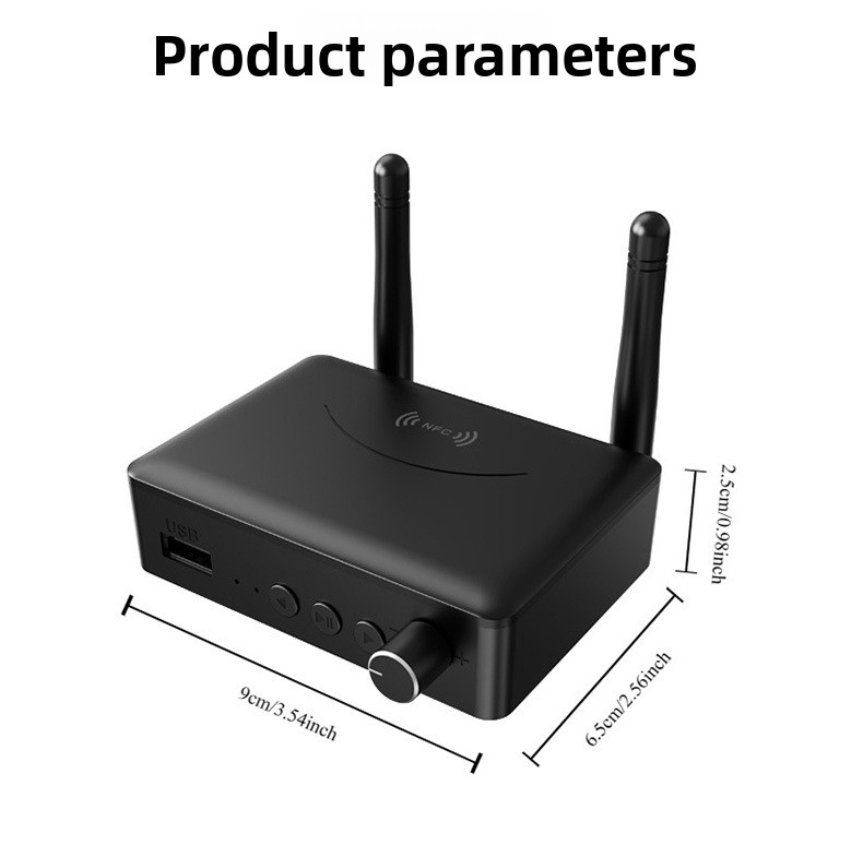 Receptor Bluetooth 5.0 Áudio Automotivo AUX Sem Fio Adaptador Conversor para Falante e Amplificador Bluetooth164