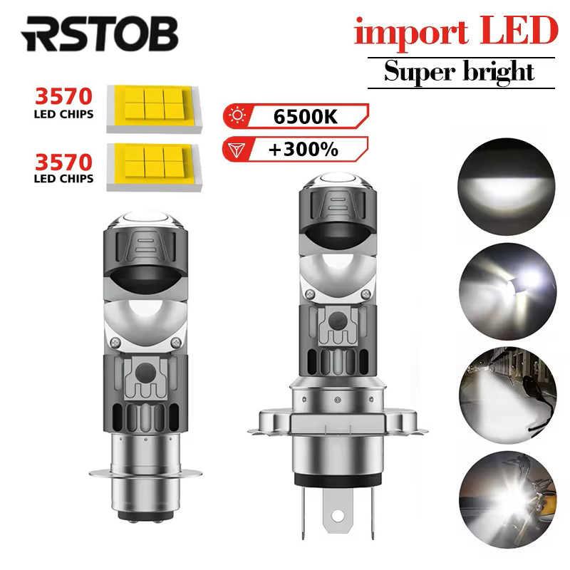 1 peça P15D T19 LED H6 P15D laser baixo 12V 12W super brilhante branco motocicleta 1860SMD