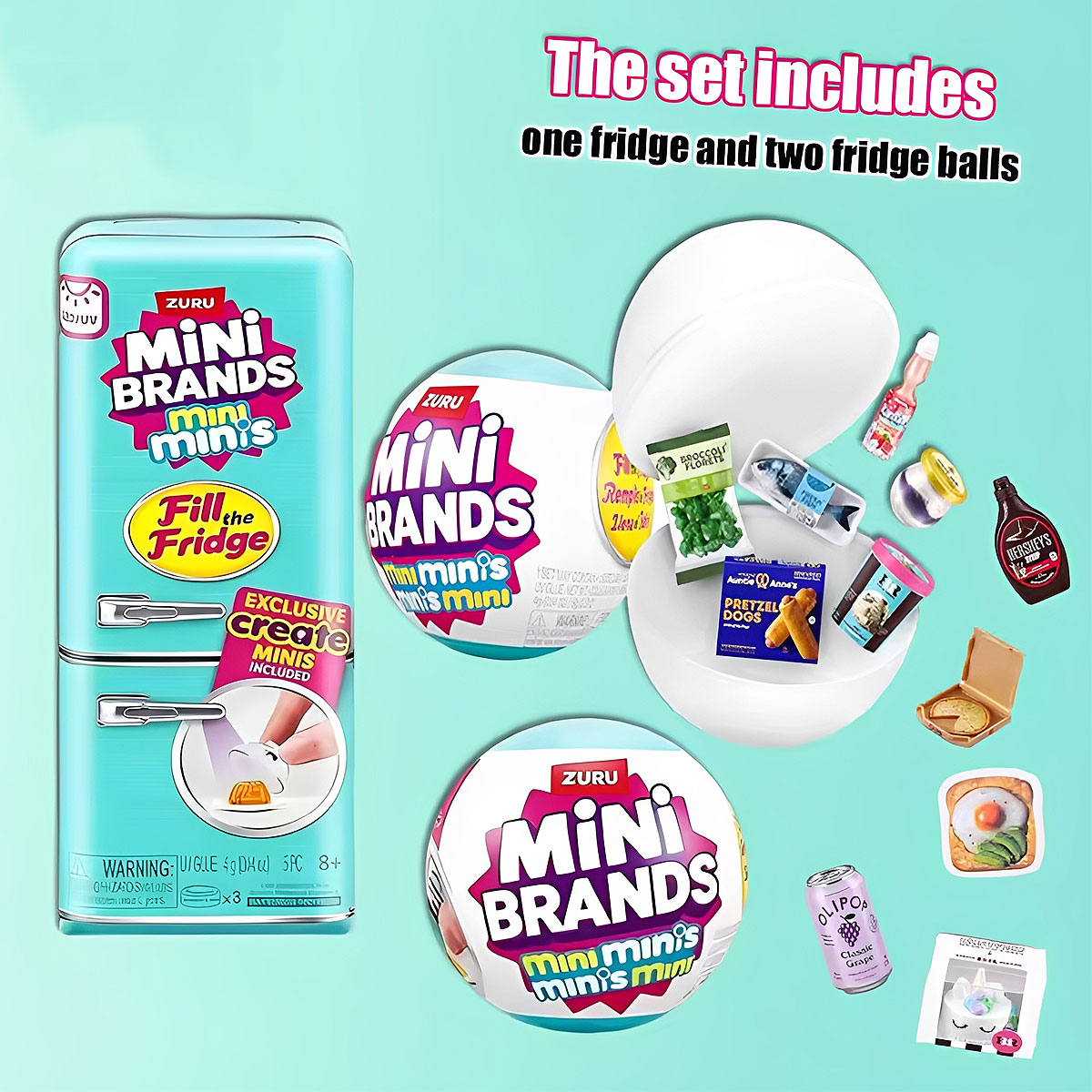 Detalhes do Bola Surpresa Mini Geladeira Mini Marcas Miniatura Figura Comida Deliciosa Caixa Cega Brinquedo Colecionável Ornamentos