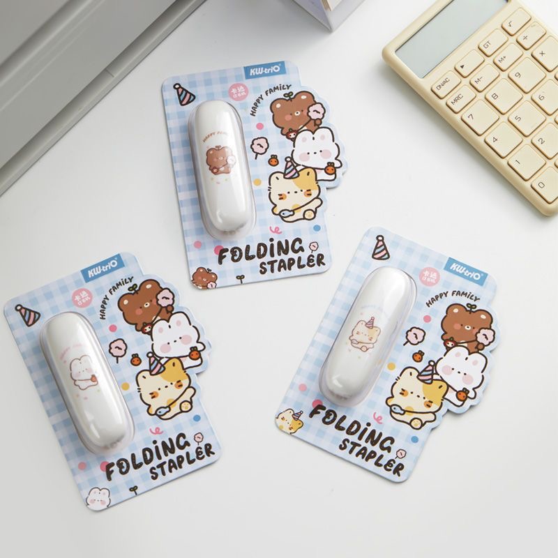 KW-triO 1 peça grampeador leve e portátil que pode grampear 10 folhas de papel A4 de cada vez. Ferramenta de fabricação