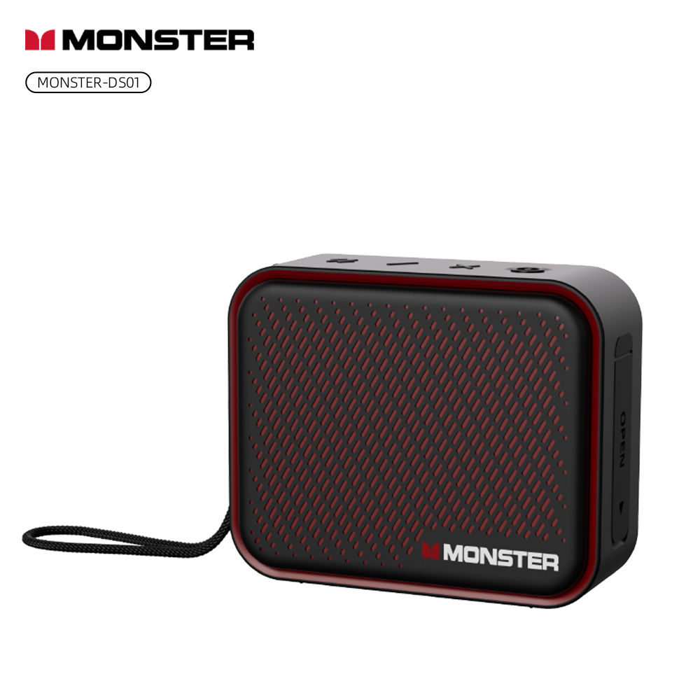 Monster DS01 Caixa de Som Bluetooth Original Graves Potentes Mini Speaker IP67 À Prova D'Água Subwoofer Wireless 6.0