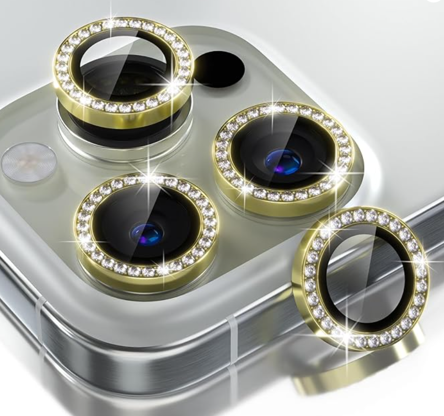Protetor De Lente De Câmera Diamante Para iPhone 11-14 Pro Max Sparkling Guard