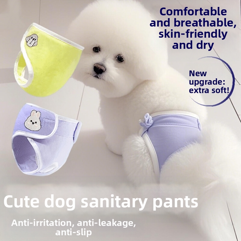  Calcinha para pets; absorvente para tia ursinha; calcinha higiênica menstrual; fralda antissolitação para cadelas