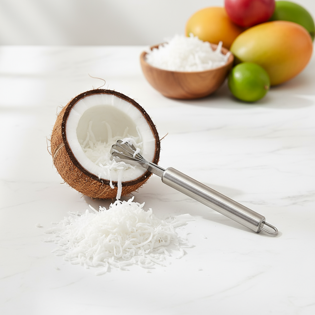 1 peça resistente e durável ralador de escamas de peixe de aço inoxidável, raspador de coco, ralador de batata,