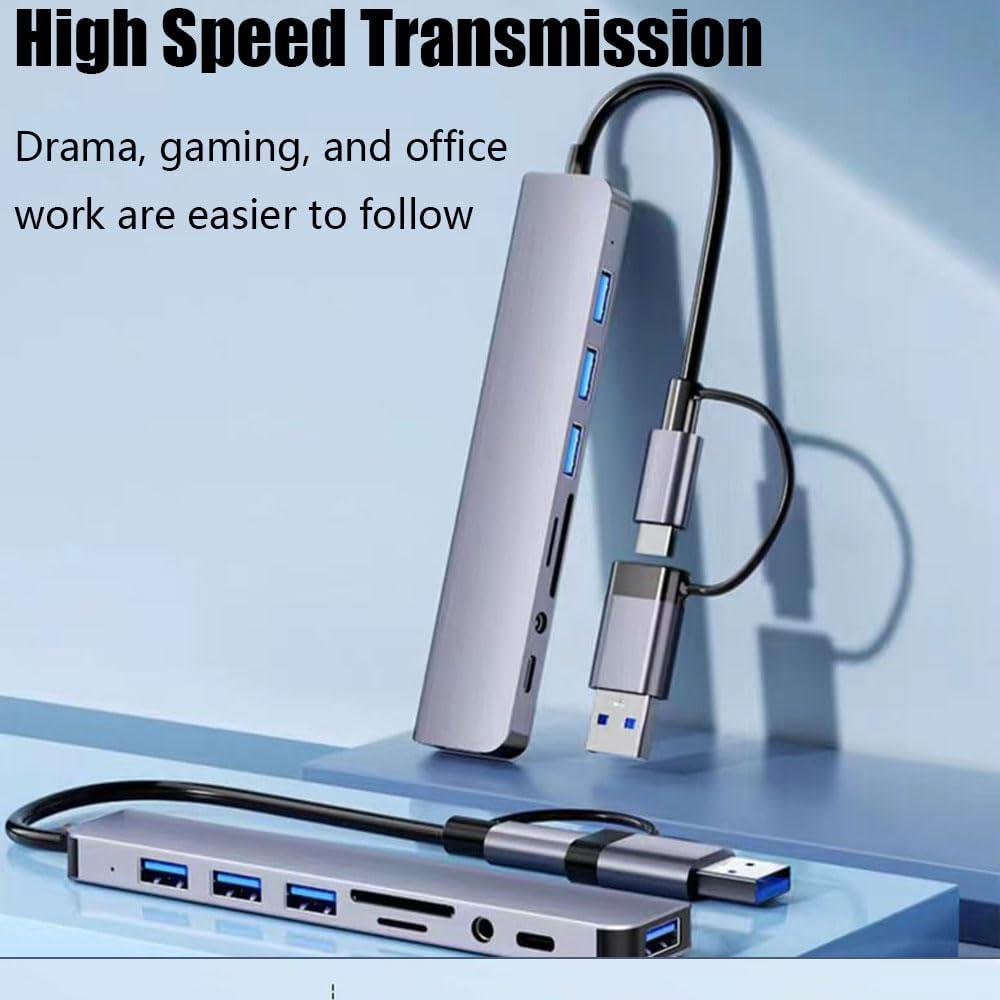 USB HUB Splitter Type C Adaptador Multi Porta Para Telefone Tablet Computador Pc Laptop U Disk Teclado Mouse