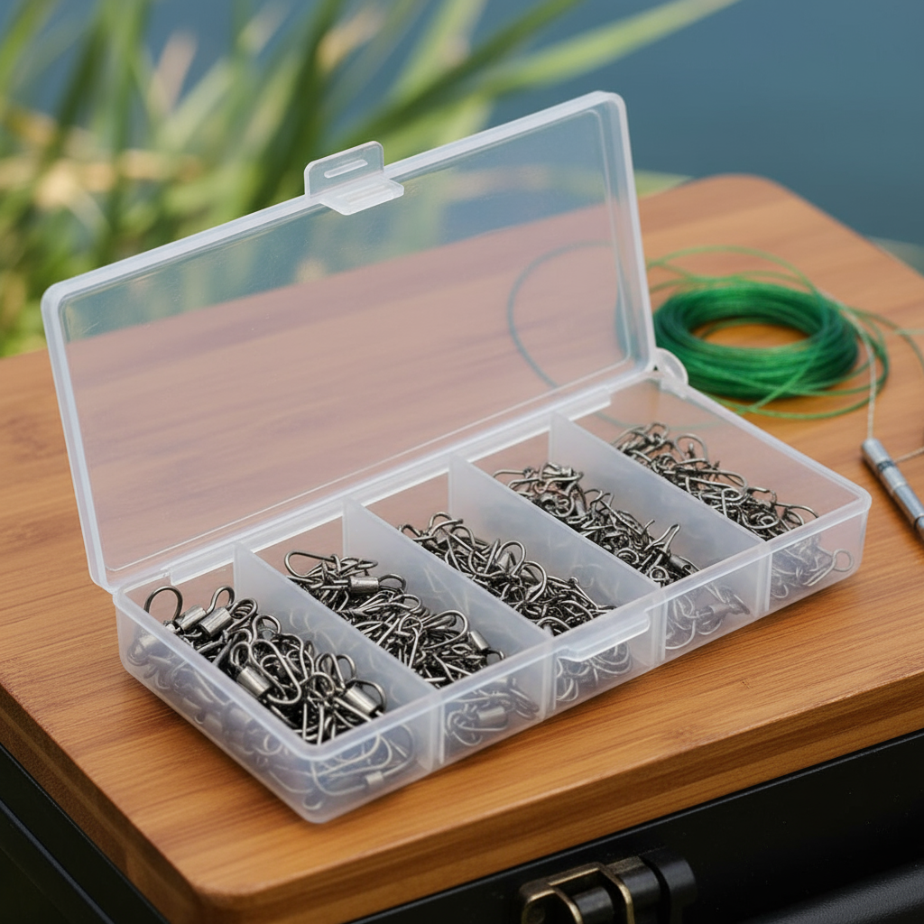 Conectores de Engate Giratório Intertravado - Conectores para Equipamentos de Pesca de Carpa e Isca