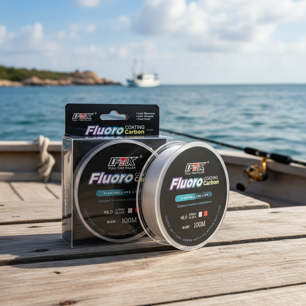 100% Fluorocarbon Coating Linha Shock Leader FTK Linha de Pesca Forward