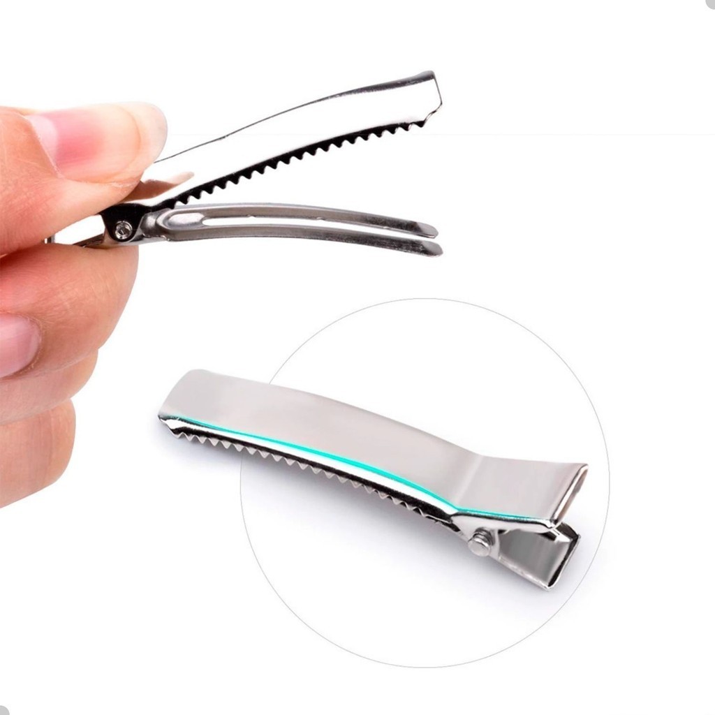 Grampos De Cabelo De Pino Duplo Reforçados Base Bico De Pato Em Branco Faça Você Mesmo Suprimentos Para Fabricação