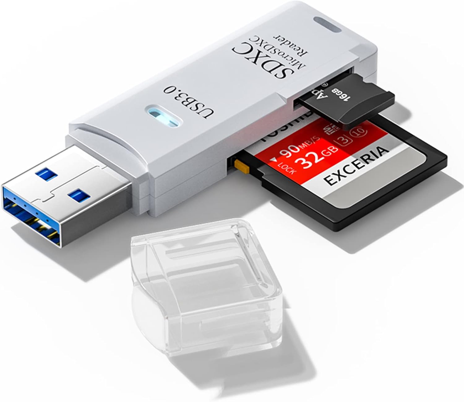 Adaptador Otg 2 em 1 Leitor de Cartão Sd para Cartão de Memória Micro Tf Compatível com Pc e Laptop