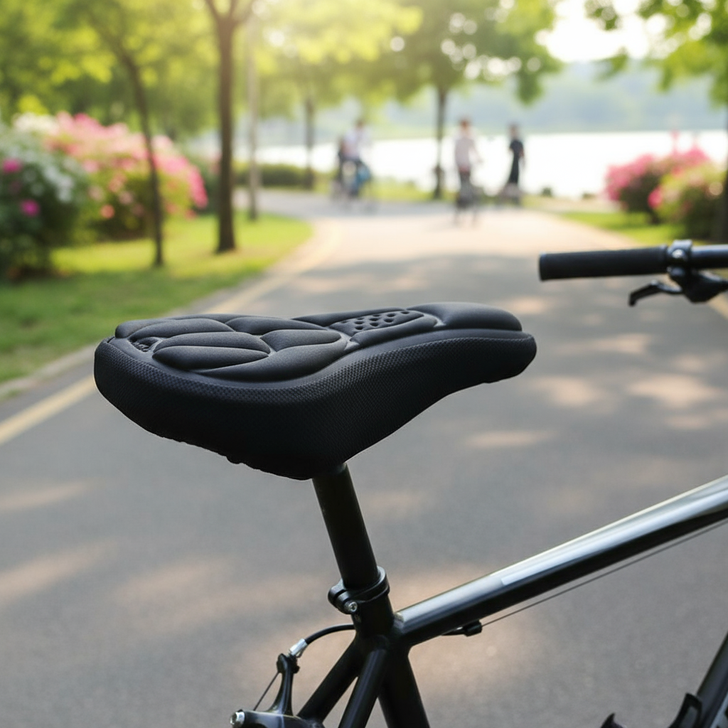 Capa de assento de sela de bicicleta MTB acolchoada 3D macia para ciclismo