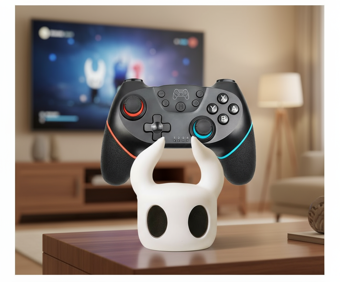 Suporte Multi-Console para Gamepad para PS4 PS5 Switch XBOX com Design Hollow-Knight