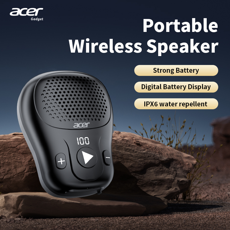 Acer OSK248: Caixa de Som Bluetooth com graves potentes, som HiFi, bateria de longa duração e microfone integrado, ideal