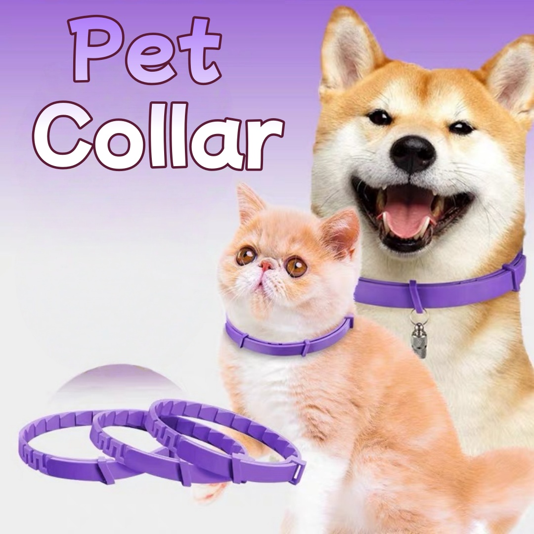 Coleira calmante eficaz e segura para animais de estimação, adequada para gatos e cães, com feromônio ajustável para